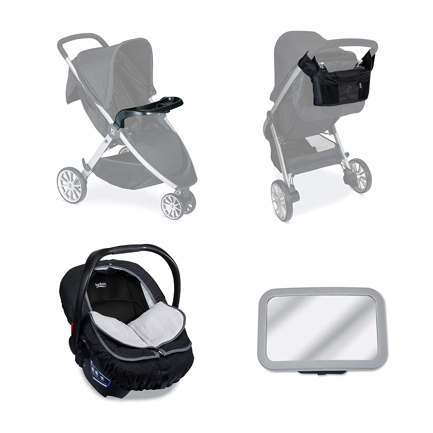 britax car seat stroller frame