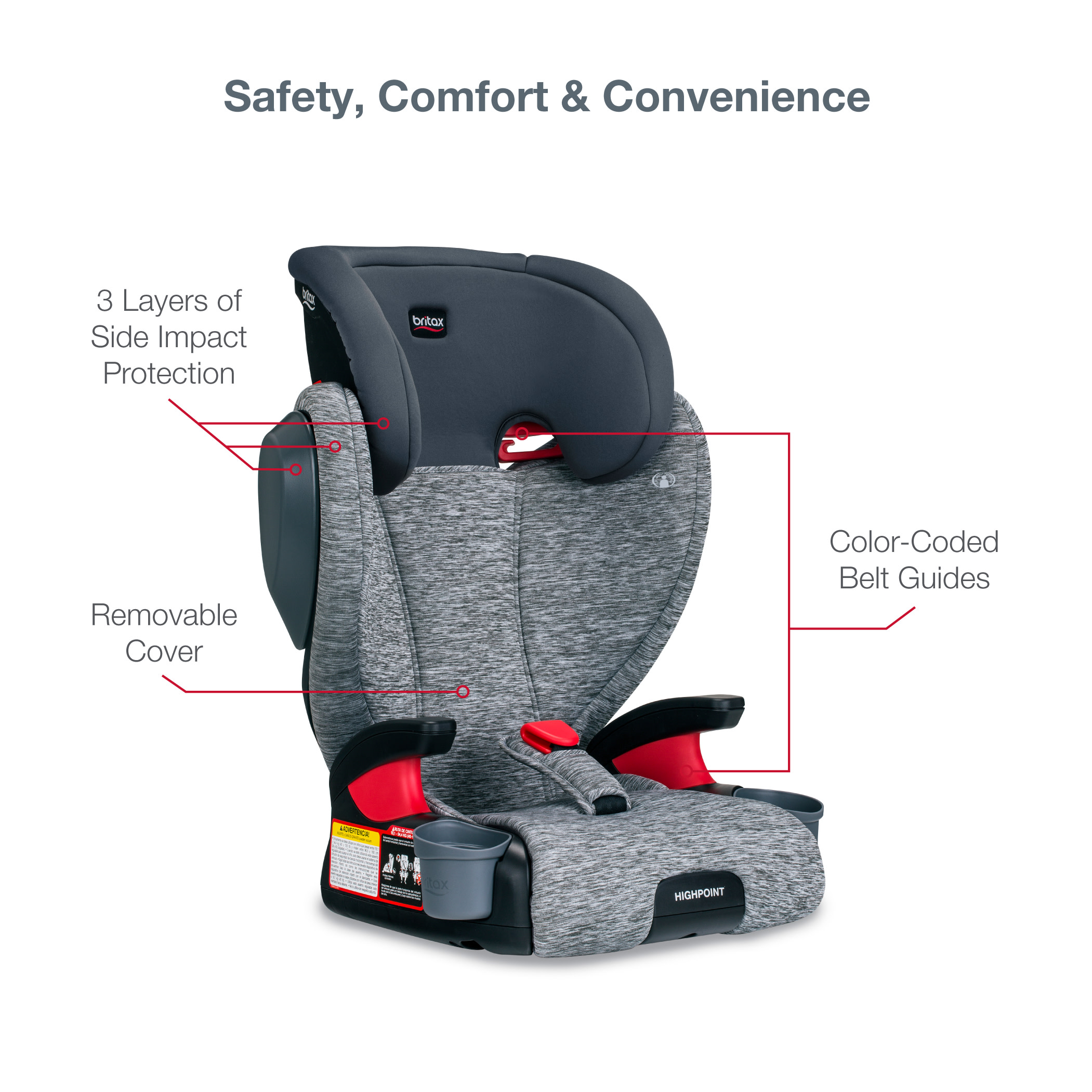 Britax | Britax Highpoint 2-Stage Belt-Positioning Booster Seat