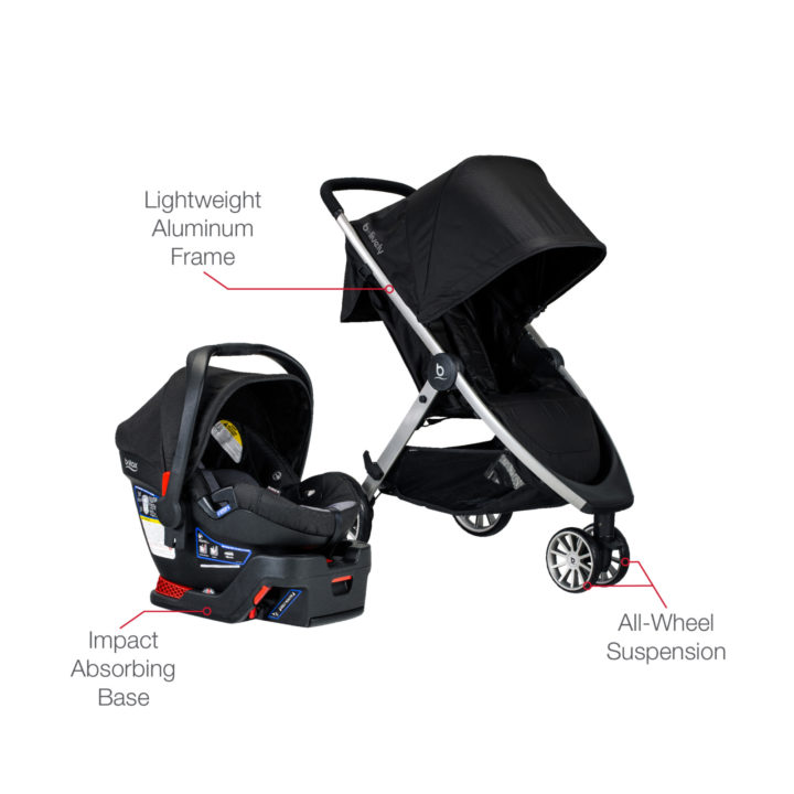 Britax Pathway Stroller & B-Safe 35 Infant Car Seat Travel System Sketch NEW 