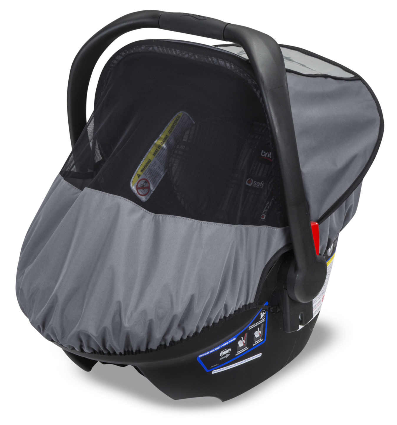 britax infant car seat cover removal