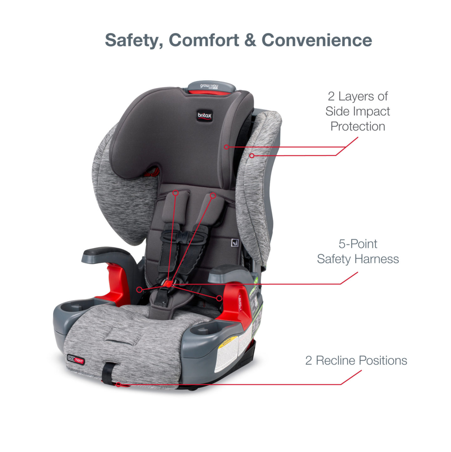 Britax | Britax® Grow with You ClickTight Harness-2-Booster Car Seat