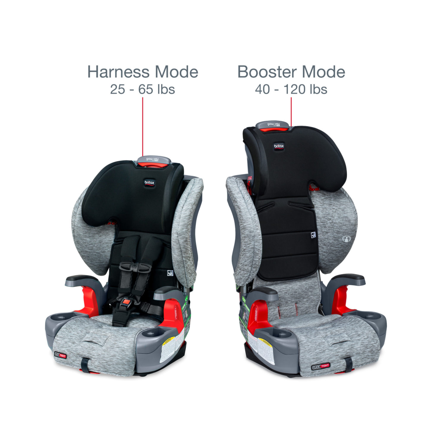 britax grow with you clicktight harness 2 booster car seat