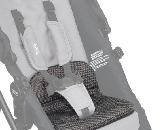Seating area of the Book+ stroller with removable seat insert. 