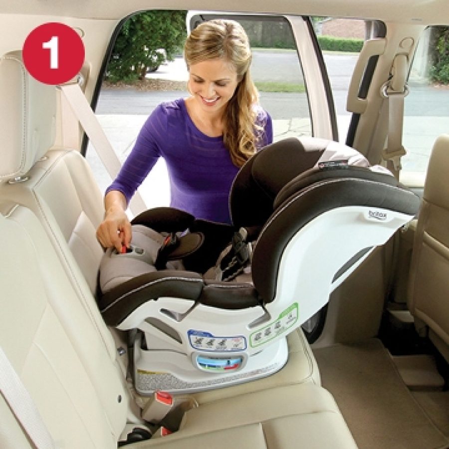 Step 1 of installing ClickTight with Rear-Facing Car Seat