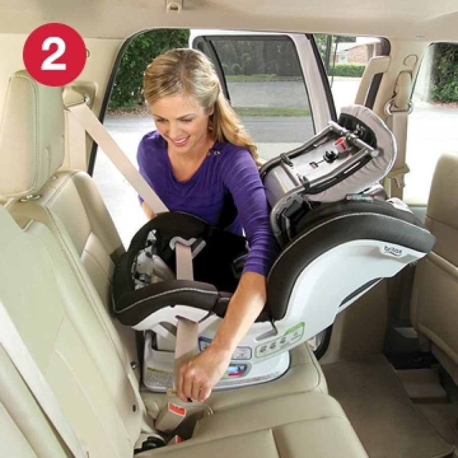 Step 2 of installing ClickTight with Rear-Facing Car Seat