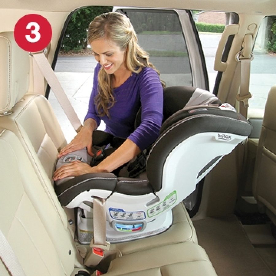 Step 3 of installing ClickTight with Rear-Facing Car Seat