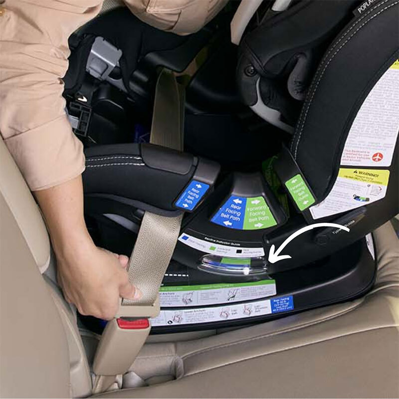 Adjustable recline angle on rear-facing car seat