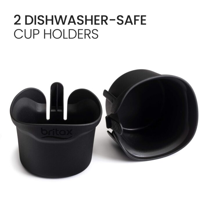 Two dishwasher-safe cup holders. ​