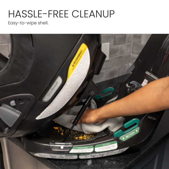 Hassle-free cleanup. Easy-to-wipe shell.