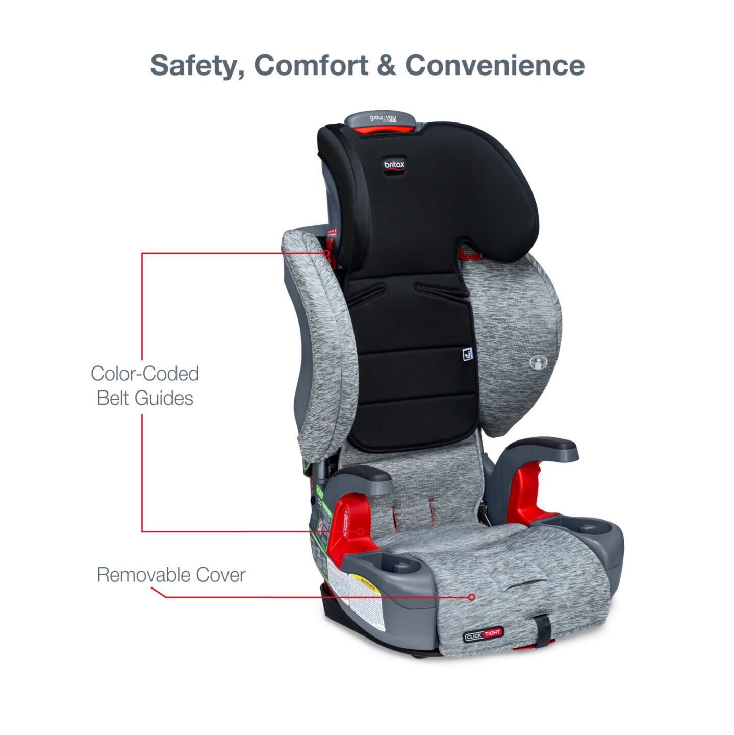 britax grow with you clicktight harness booster car seat details