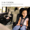 2-in-1 design. Starts rear-facing and easily switches to forward-facing when your child is ready.