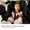 Ride rear-facing longer. Fits children 5-50 lbs and up to 49”.