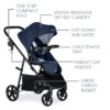 S14451600 Travel System Willow Brook Navy Glacier 3 Master 2023