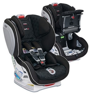 Advocate ClickTight Convertible Car Seat - Closed and Open